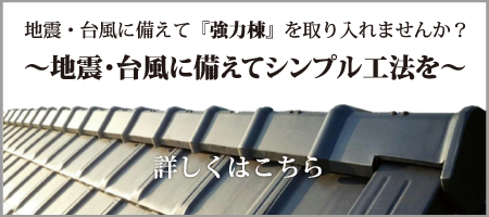 地震・台風に備えてシンプル工法を